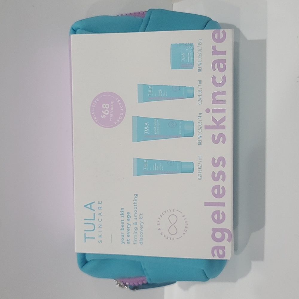 NEW ✅ TULA Skincare  5 Piece Firming & Smoothing Discovery Kit ⭐ New with Case - Picture 5 of 7